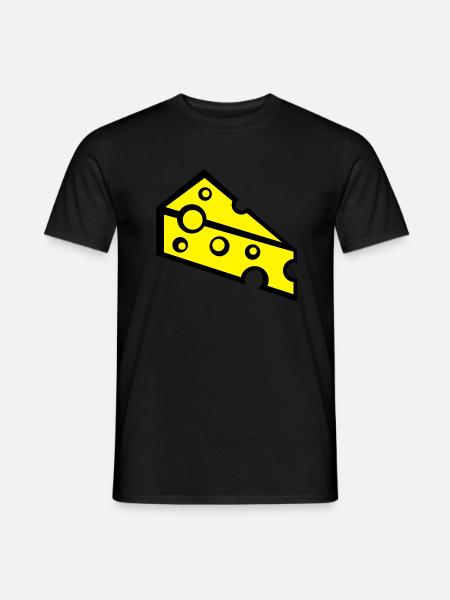 cheese_t2 - T-shirt homme - noir