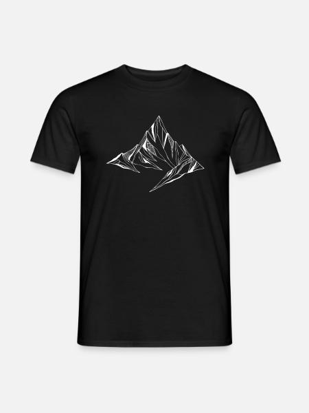 white mountain - Mænd T-shirt - sort