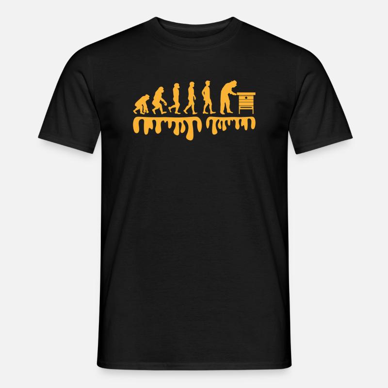 Honig Biene Imker Geschenk - Männer T-Shirt - Schwarz