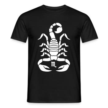Skorpion Sternzeichen - Männer T-Shirt - Schwarz - Vorne - AI Model Male 178 light (178cm)
