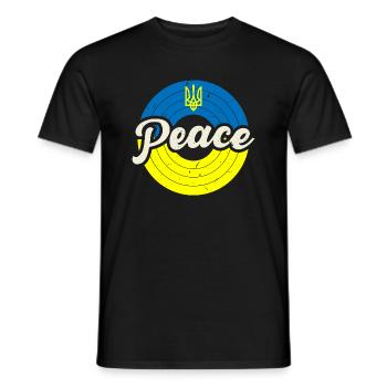 Peace Ukraine I Stand With Ukraine - Männer T-Shirt - Schwarz - Vorne - AI Model Male 178 light (178cm)