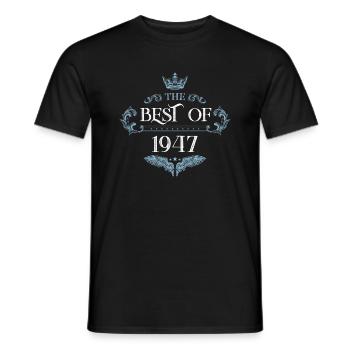 1947 best of - T-shirt homme - noir - Devant - AI Model Male 178 light (178cm)