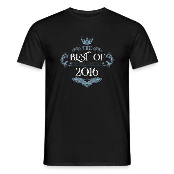 2016 best of - T-shirt homme - noir - Devant - AI Model Male 178 light (178cm)