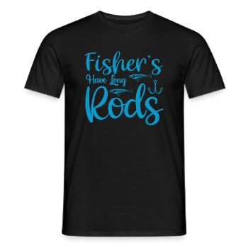 Fisherman - Männer T-Shirt - Schwarz - Vorne - AI Model Male 178 light (178cm)