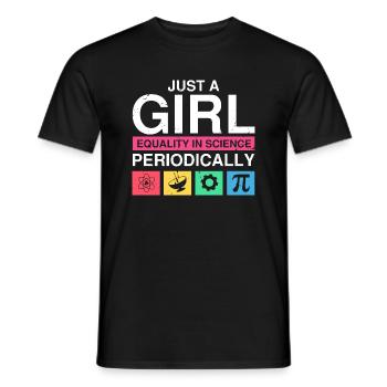 Professorin Steminist Designs für Equality Stem - Männer T-Shirt - Schwarz - Vorne - AI Model Male 178 light (178cm)