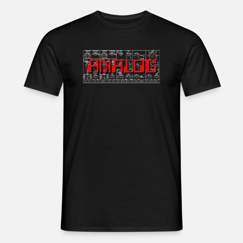 Analog - Männer T-Shirt - Schwarz