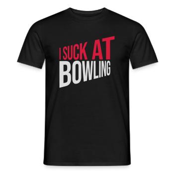 Je suis nul au bowling - T-shirt homme - noir - Devant - AI Model Male 178 light (178cm)