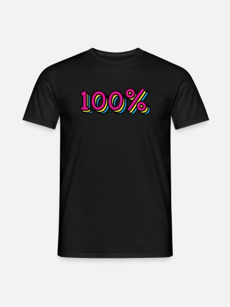 100% - T-shirt homme - noir