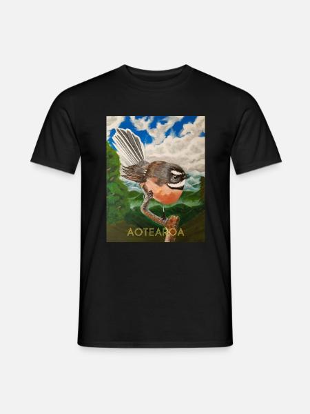 Vogel Aotearoa - Männer T-Shirt - Schwarz