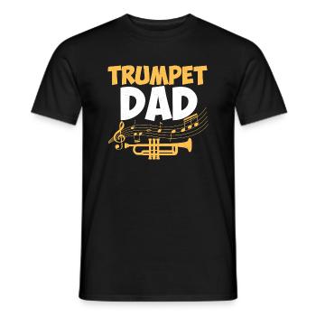 Trumpet Dad Player Father Trumpeter - Männer T-Shirt - Schwarz - Vorne - AI Model Male 178 light (178cm)