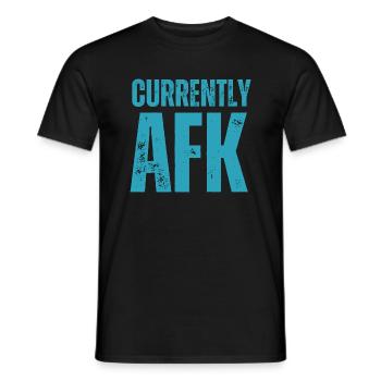 Derzeit AFK Funny Gaming Gamer Zitat Videospiel - Männer T-Shirt - Schwarz - Vorne - AI Model Male 178 light (178cm)