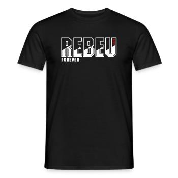 Rebeu forever 2023 - T-shirt homme - noir - Devant - AI Model Male 178 light (178cm)