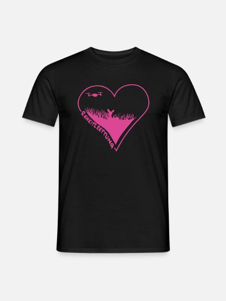 Kitzretter - Männer T-Shirt - Schwarz