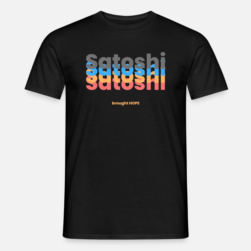 Satoshi brought Hope - Männer T-Shirt - Schwarz