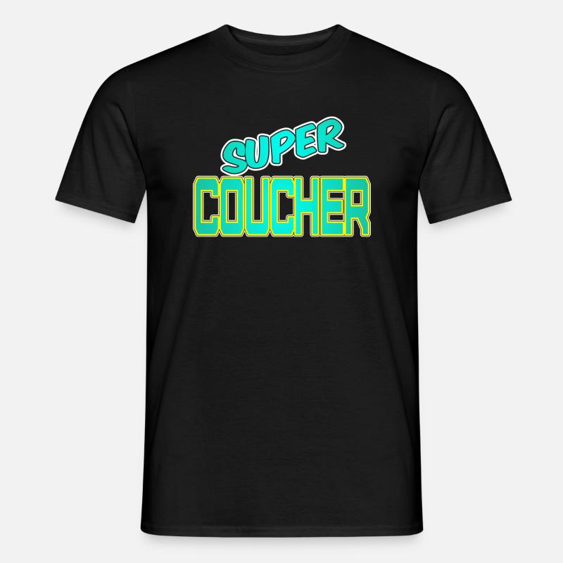 Super coucher 12dd - Männer T-Shirt - Schwarz