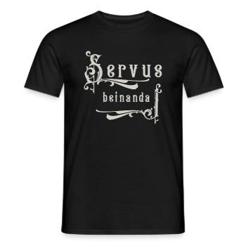 Servus beinanda - Men's T-Shirt - black - Front - AI Model Male 178 light (178cm)