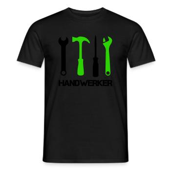 Icônes d’outils - T-shirt homme - noir - Devant - AI Model Male 178 light (178cm)