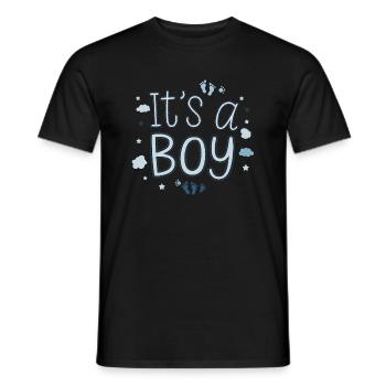It's a Boy - Design Naissance Mignon - T-shirt homme - noir - Devant - AI Model Male 178 light (178cm)