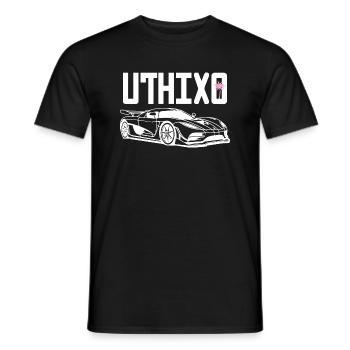 uthixo agera - Männer T-Shirt - Schwarz - Vorne - AI Model Male 178 light (178cm)