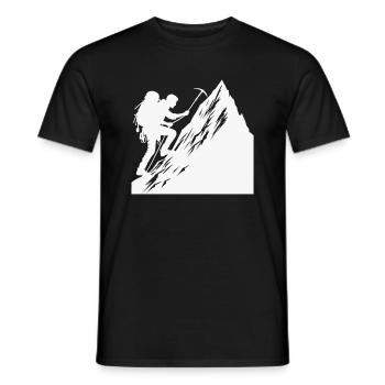climber - Men's T-Shirt - black - Front - AI Model Male 178 light (178cm)