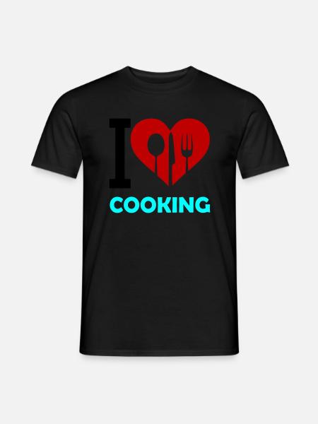 J’adore cuisiner - T-shirt homme - noir