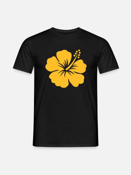 ibisco tahiti - T-shirt uomo - nero