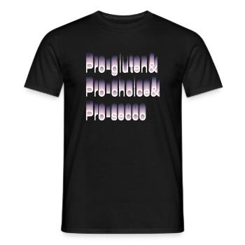 Pro Gluten Pro Choice Pro Secco - Men's T-Shirt - black - Front - AI Model Male 178 light (178cm)