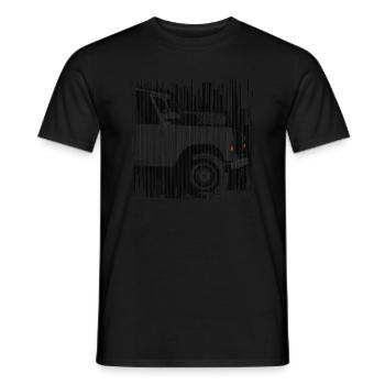 Landy defender - Men's T-Shirt - black - Front - AI Model Male 178 light (178cm)