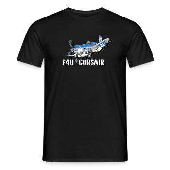 Corsair (on dark Tshirt) - Men's T-Shirt - black - Front - AI Model Male 178 light (178cm)