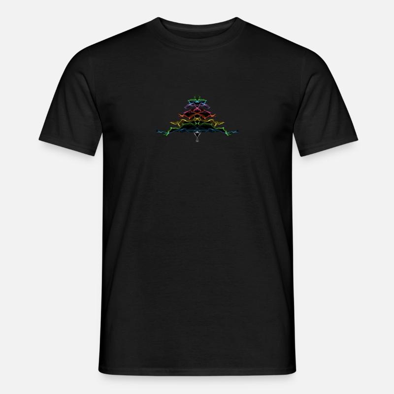Weihnachtsbaum Regenbogen / Weihnachtsbaum Regenbogen - Männer T-Shirt - Schwarz