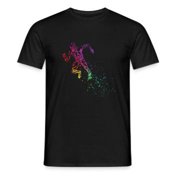 Leichtathletik Start Sprint Sprinter - Männer T-Shirt - Schwarz - Vorne - AI Model Male 178 light (178cm)