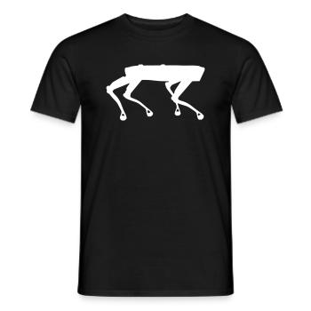 Spot Roboterhund Roboter Hund Boston Dynamics KI - Männer T-Shirt - Schwarz - Vorne - AI Model Male 178 light (178cm)