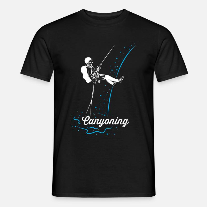 Canyoning - Männer T-Shirt - Schwarz