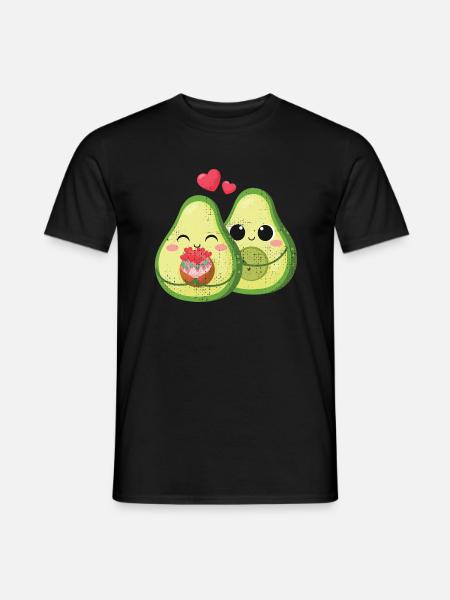 Avocado Trend 2021 - Love Love Couple - Men's T-Shirt - black
