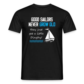 Good Sailors never grown old - Männer T-Shirt - Schwarz - Vorne - AI Model Male 178 light (178cm)