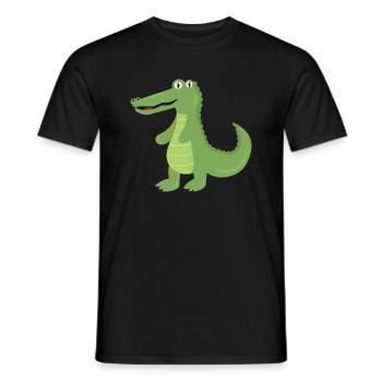 Alligator - Männer T-Shirt - Schwarz - Vorne - AI Model Male 178 light (178cm)