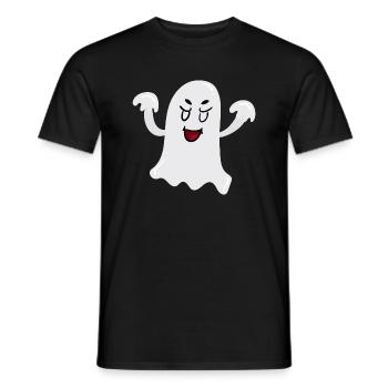 Gespenst - Männer T-Shirt - Schwarz - Vorne - AI Model Male 178 light (178cm)