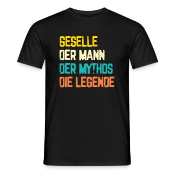 Geselle 2023 Geselle Geselle bestanden Geschenk - Männer T-Shirt - Schwarz - Vorne - AI Model Male 178 light (178cm)