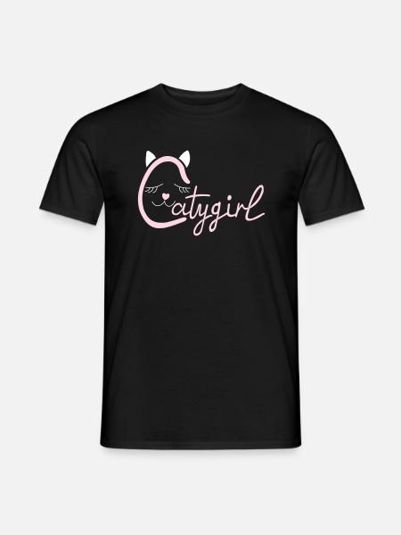Catygirl - Männer T-Shirt - Schwarz