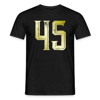 Symbole numérique 45 - T-shirt homme - noir - Devant - AI Model Male 178 light (178cm)
