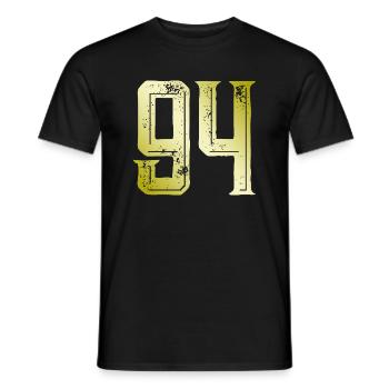 Symbole numérique 94 - T-shirt homme - noir - Devant - AI Model Male 178 light (178cm)