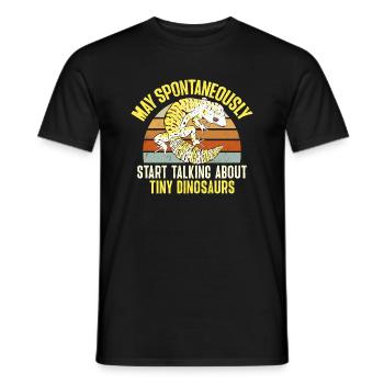 Leopard Gecko Lizard Reptiles Herpetologist - Men's T-Shirt - black - Front - AI Model Male 178 light (178cm)
