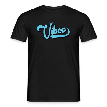 Vibes - Männer T-Shirt - Schwarz - Vorne - AI Model Male 178 light (178cm)