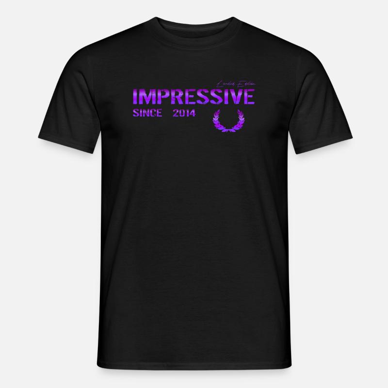 Impressive since 2014 - Männer T-Shirt - Schwarz