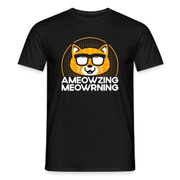 Katzeneltern Katzen Sprüche Katze Geschenk - Männer T-Shirt - Schwarz - Vorne - AI Model Male 178 light (178cm)
