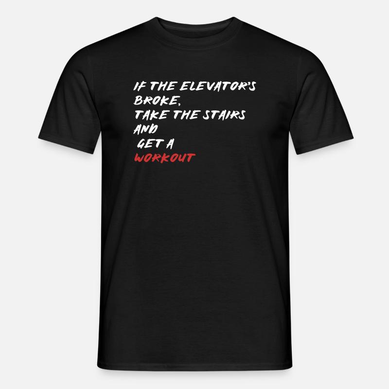 Towerrunning, Treppensteigen Elite Workout - Männer T-Shirt - Schwarz