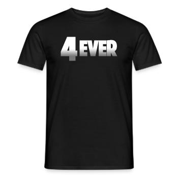 4Ever Album Titel Metal Look - Männer T-Shirt - Schwarz - Vorne - AI Model Male 178 light (178cm)