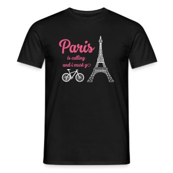 Franzose Frankreich Paris Französisch - Männer T-Shirt - Schwarz - Vorne - AI Model Male 178 light (178cm)