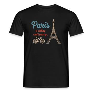 Franzose Frankreich Paris Französisch - Männer T-Shirt - Schwarz - Vorne - AI Model Male 178 light (178cm)