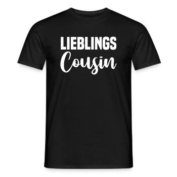 Lieblings Cousin - Männer T-Shirt - Schwarz - Vorne - AI Model Male 178 light (178cm)